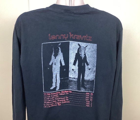Vtg 1995 Lenny Kravitz Circus Tour Long Sleeve Concert T-shirt