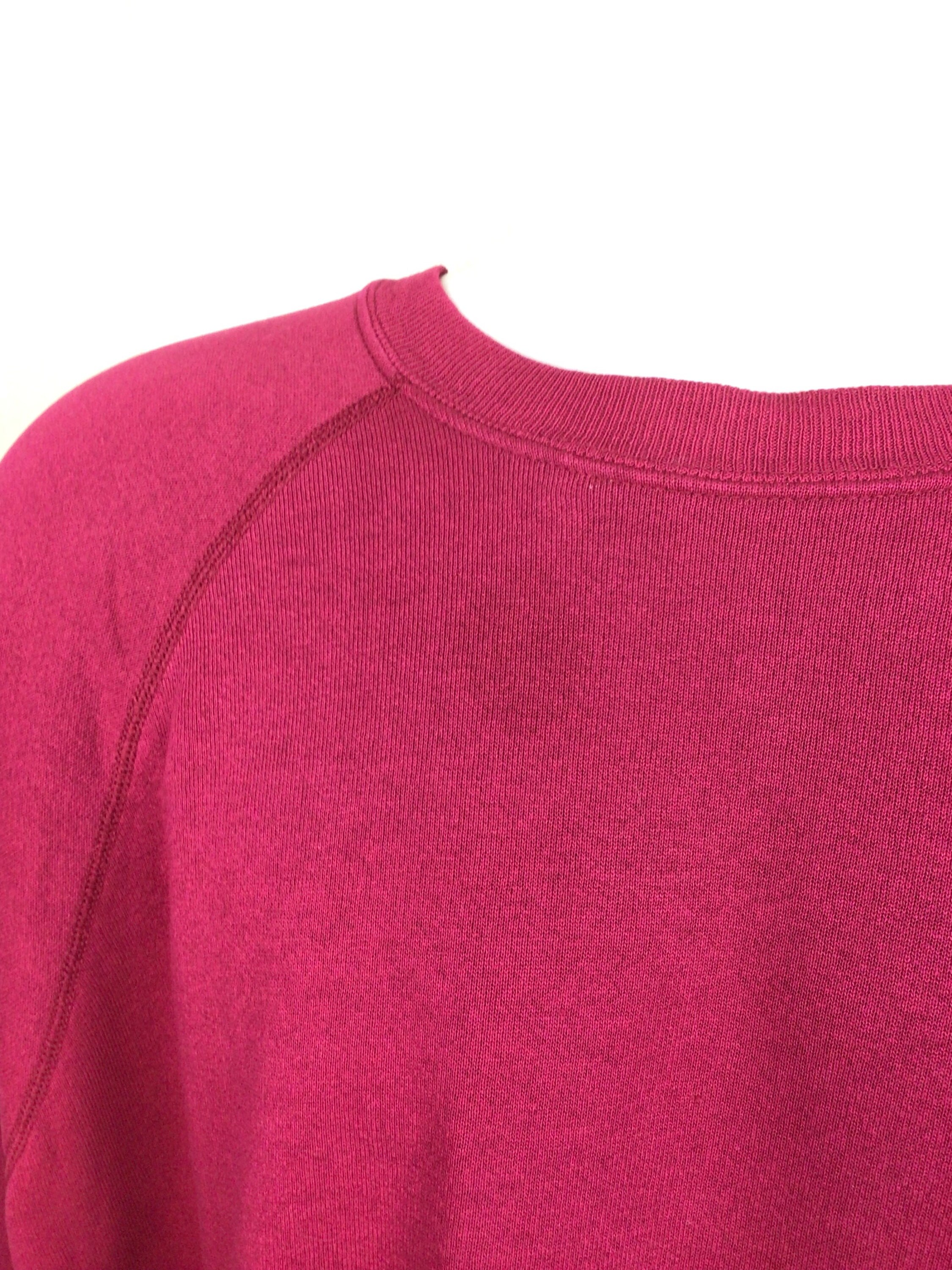 Sweatshirt Vintage Hanes Années 80 - Raglan, Violet, Taille L - Wildcats Plano - Neuf Sans étiquettes