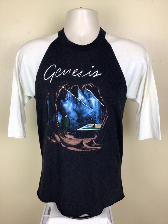 Vtg Early 80s Genesis Raglan Jersey Style T-Shirt… - image 3