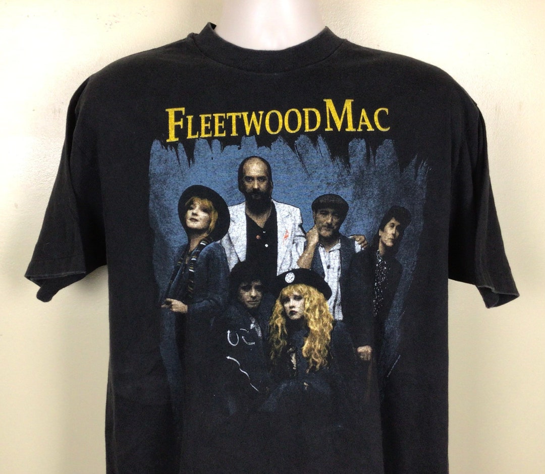 激レア Vintage FLEETWOOD MAC コンサートTシャツ Vtg 1990 Fleetwood Mac Concert T-shirt Black XL 90s Behind