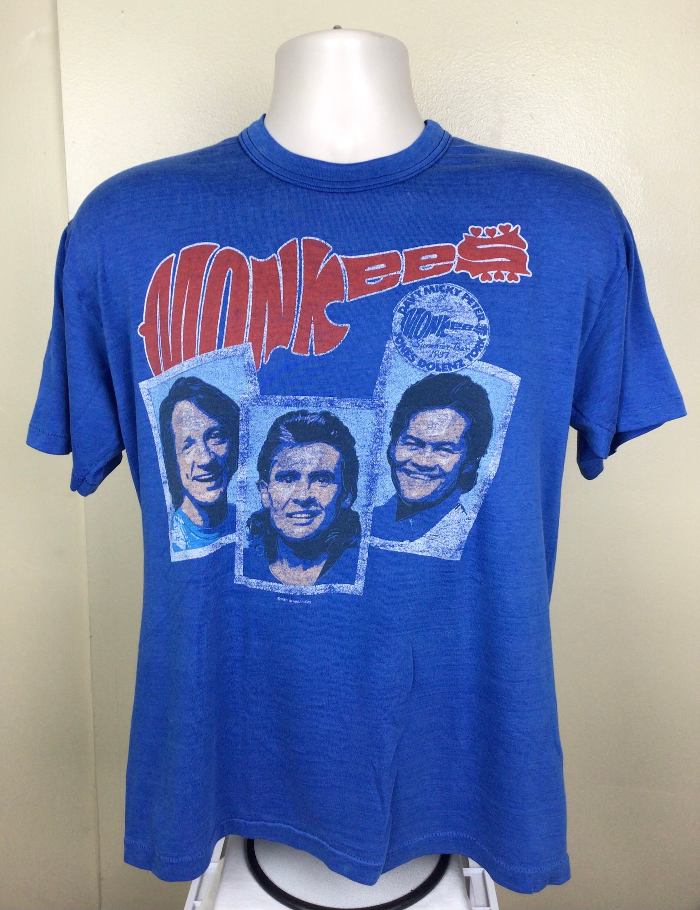 The Monkees 1986 コンサートツアーTシャツ Vintage The Monkees 20th Anniversary Concert T Shirt 1986