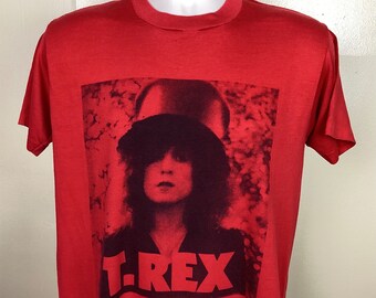 スペシャル！！80’s T.REX TレックスThe SLIDER Tシャツ T.rex-ティーレックス/The Slider】5.6オンス Tシャツ/RD/ST- 41
