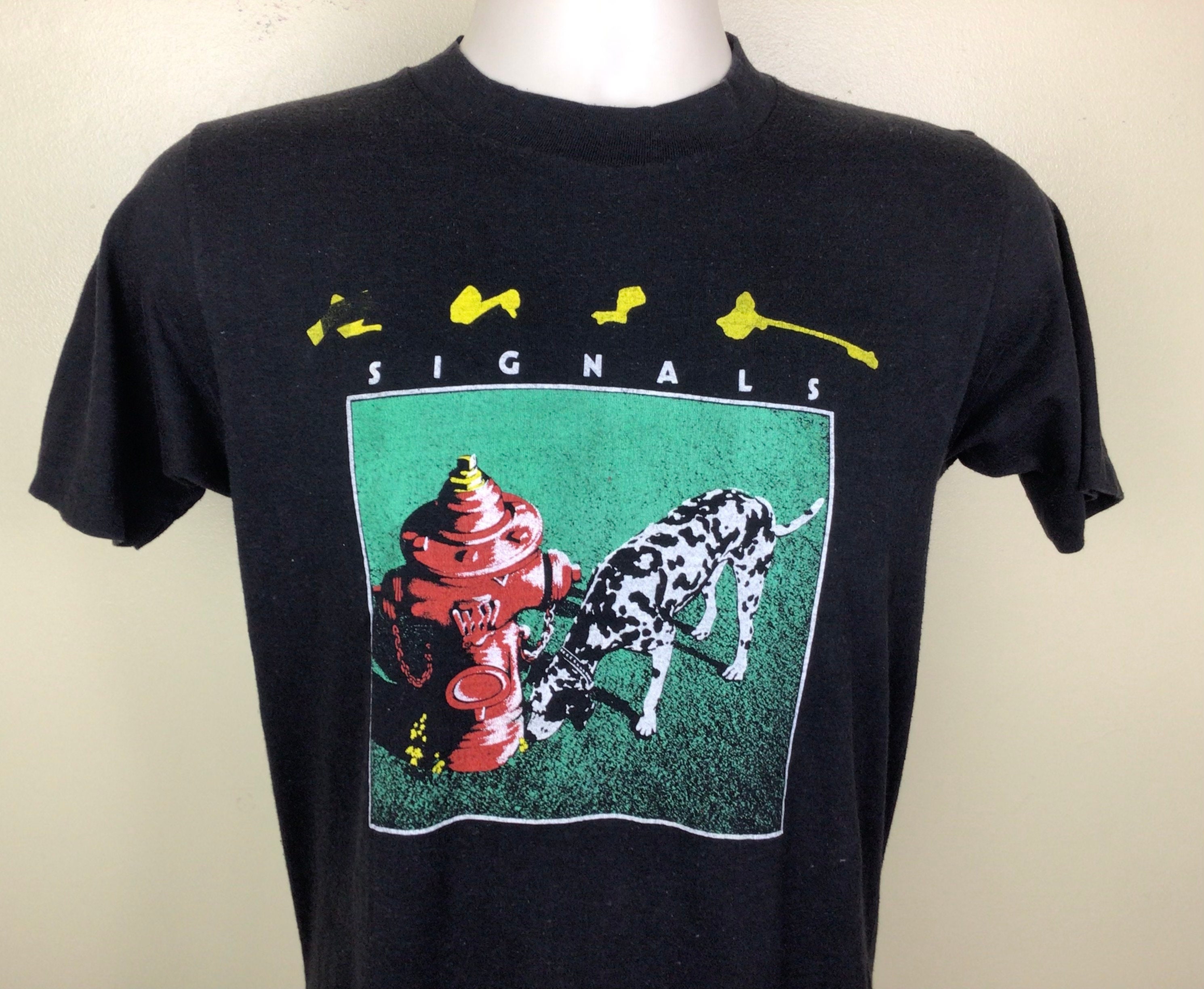 Vtg 1982 Rush Signals Concert T-shirt Black S/M 80s Classic Prog Rock Band  Dog Fire Hydrant - Etsy