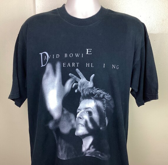 Vtg 1997 David Bowie Earthling T shirt Black XL 90s Classic Rock Band Etsy