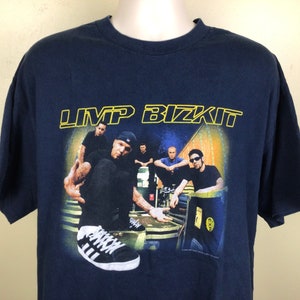 00 LIMP BIZKIT 3rdアルバム EURO TOUR Tシャツ XL Vtg 2000 Limp Bizkit Concert T-shirt XL Y2K Nu Metal Hard