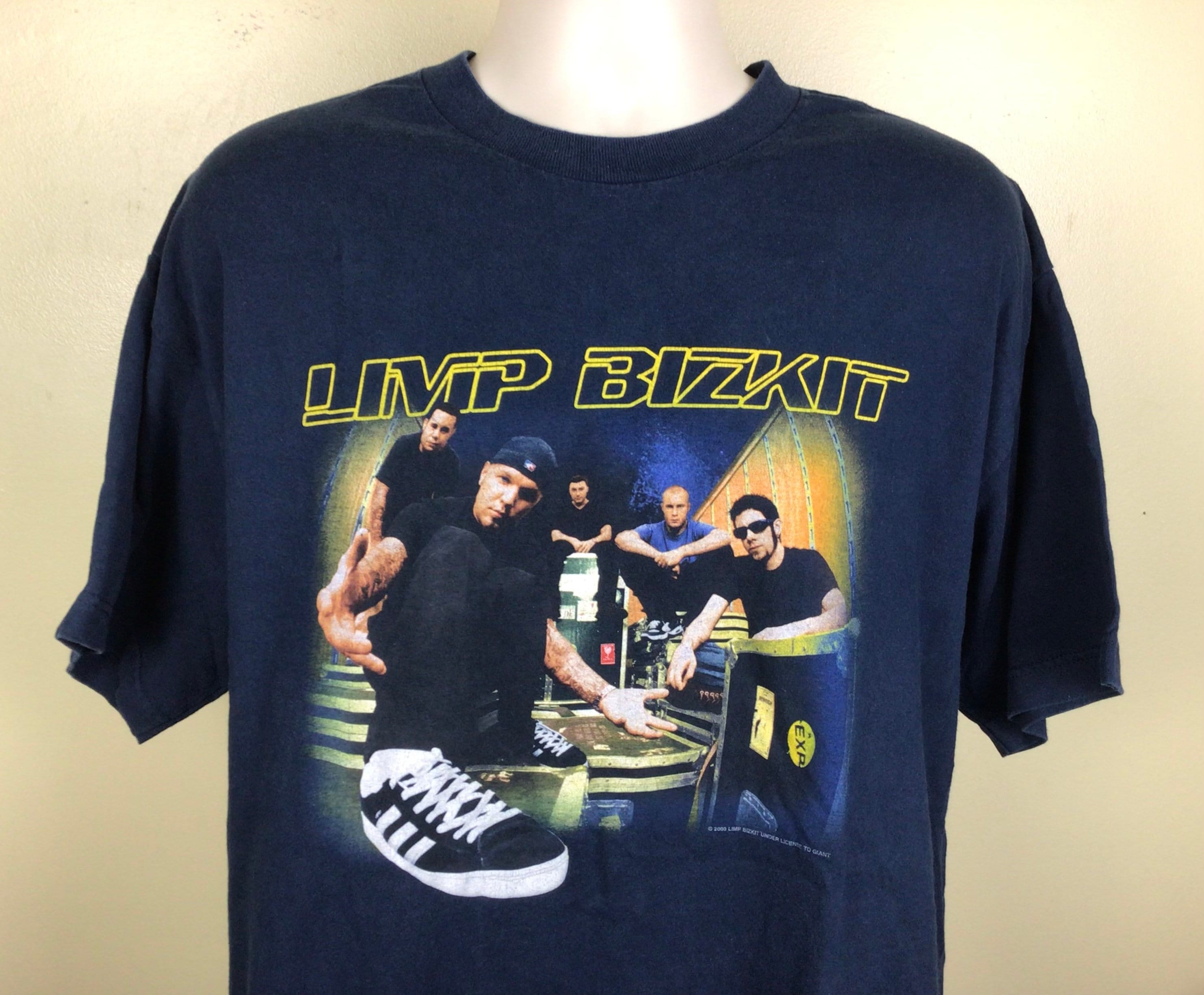 Vtg 2000 Limp Bizkit Concert T-shirt XL Y2K Nu Metal Hard Rock