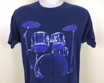 Vintage 90s Y2K Independent Trucks T-shirt Blue L Skateboards NHS