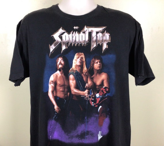 Vtg 1992 Spinal Tap Concert T-Shirt Black XL 90s … - image 1