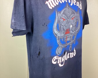 Vtg 1988 Motörhead T-shirt Black L 80s Motorhead Born to Lose