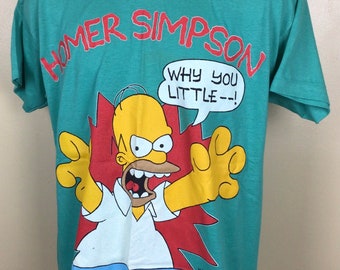 ヴィンテージ 1990 ホーマー・シンプソン Tシャツ グリーン L 90年代