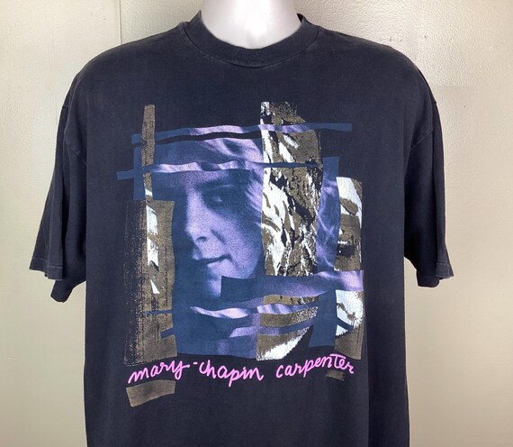 Vintage 1992 Mary Chapin Carpenter T-shirt Black XL 90s Country 