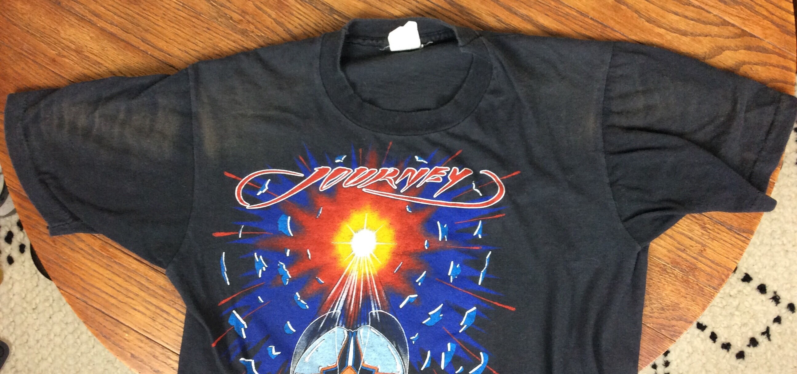 Vtg 1982 Journey Escape Concert T-shirt S/M 80s Classic Rock Pop 