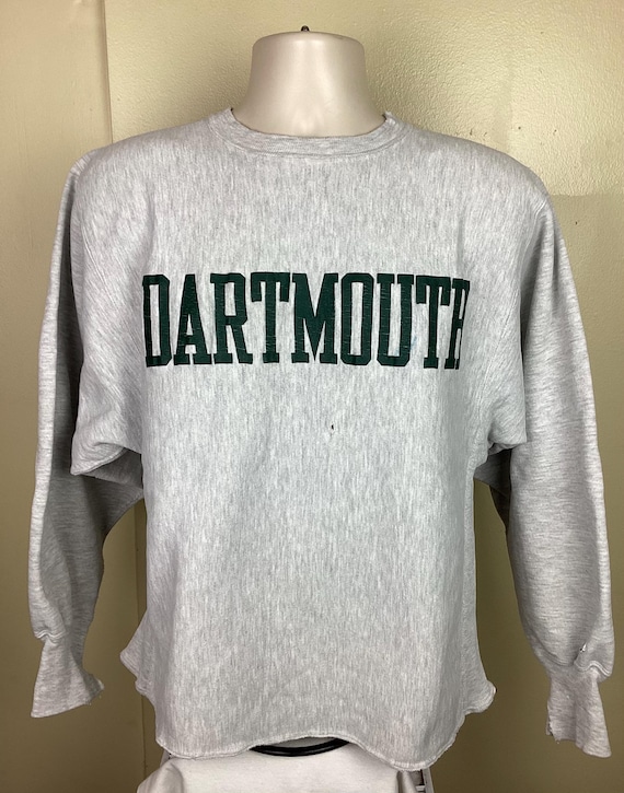 Vtg 90s Dartmouth Champion Reverse Weave Sweatshirt Heather Gray