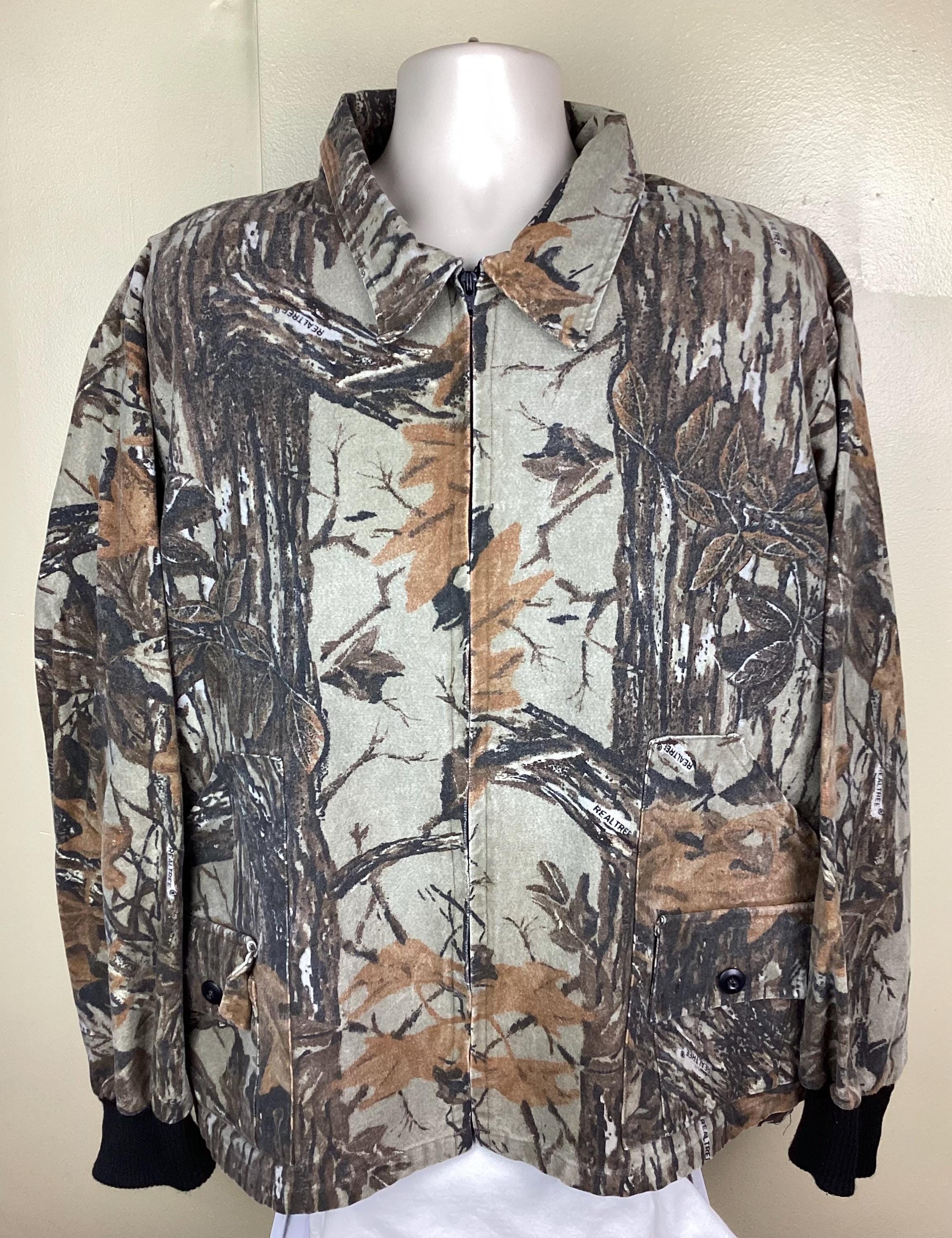 Vintage 80s 90s Redhead Realtree Camo Jacket XL 100% Cotton 