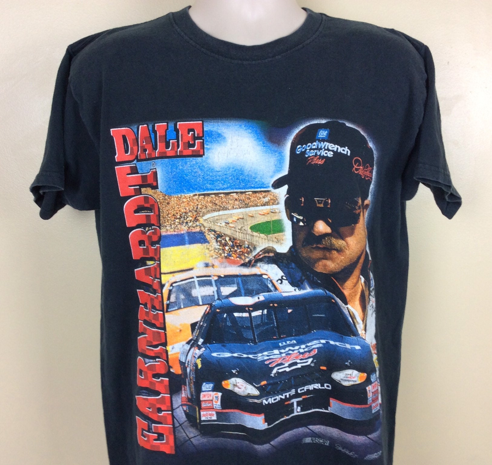 Vtg Dale Earnhardt T-shirt Black L 90s Early 2000s NASCAR - Etsy