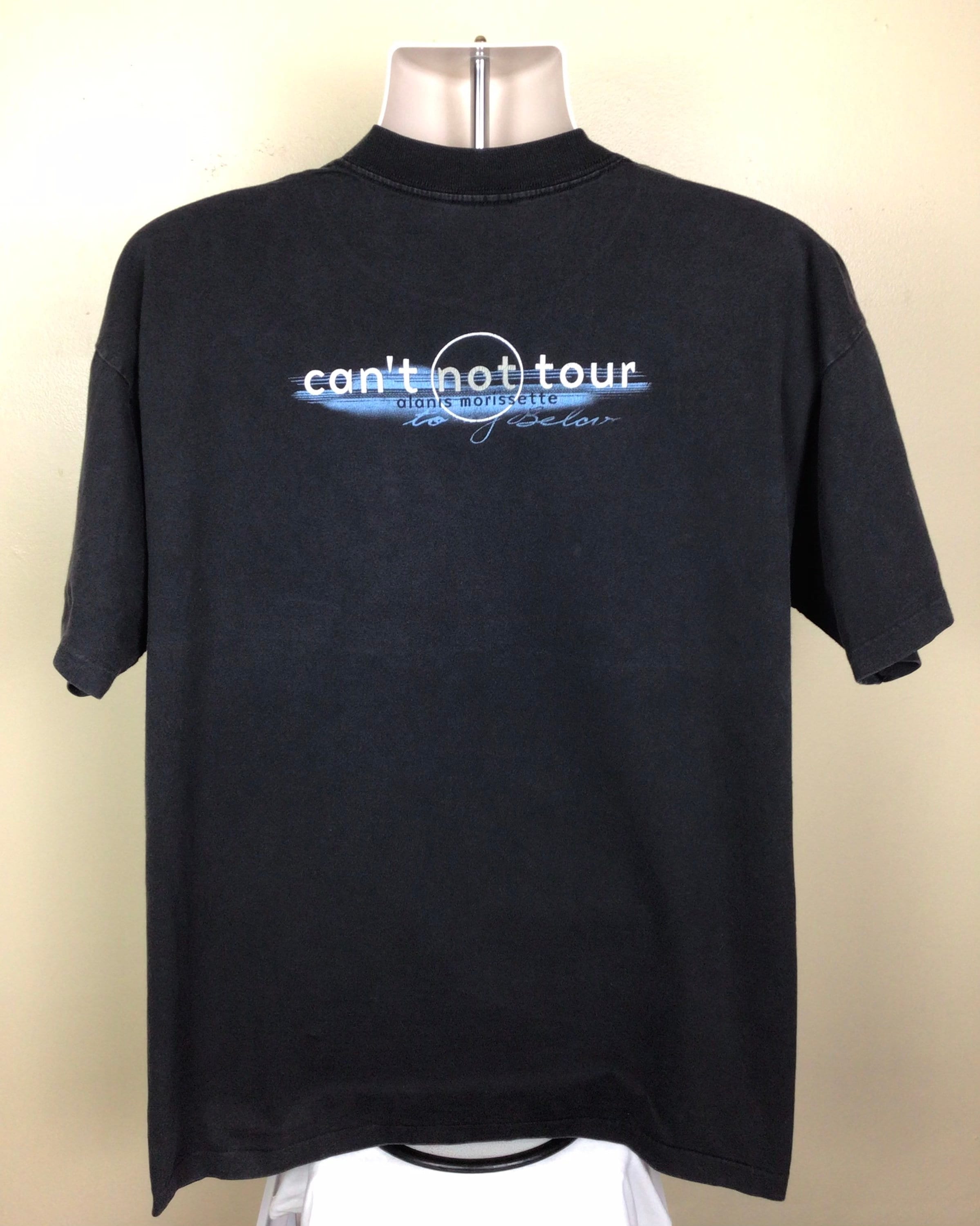 Vtg 1996 Alanis Morissette Concert T-shirt Black XL/XXL 90s 