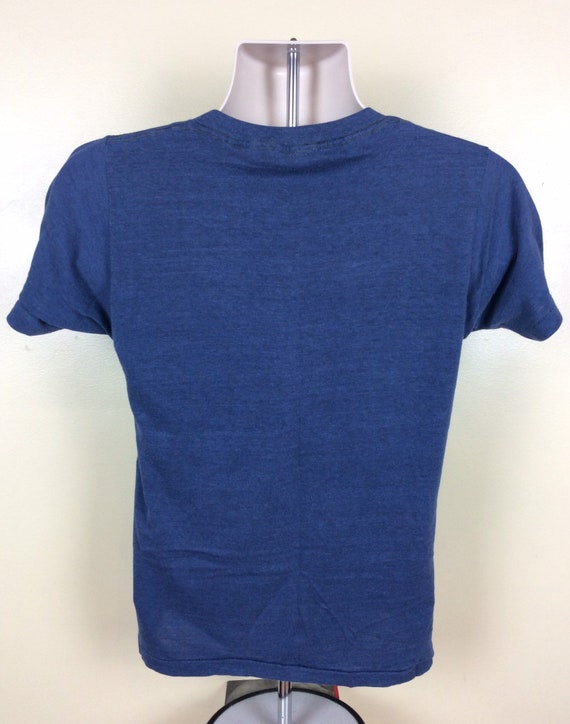 Vtg 70s Florida T-Shirt Blue S 50/50 Single Stitc… - image 3