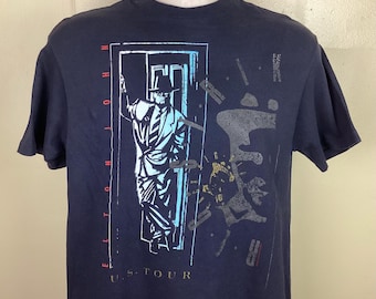Vtg 1988 Tangerine Dream Optical Race Concert T-shirt White Vtg 1988 Tangerine Dream Optical Race Concert T-shirt White
