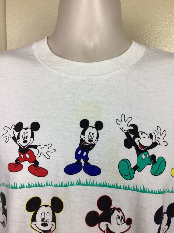 Vtg 90s Mickey Mouse T-shirt White XL Disney Character Vtg 90s Mickey Mouse T-shirt White XL Disney Character