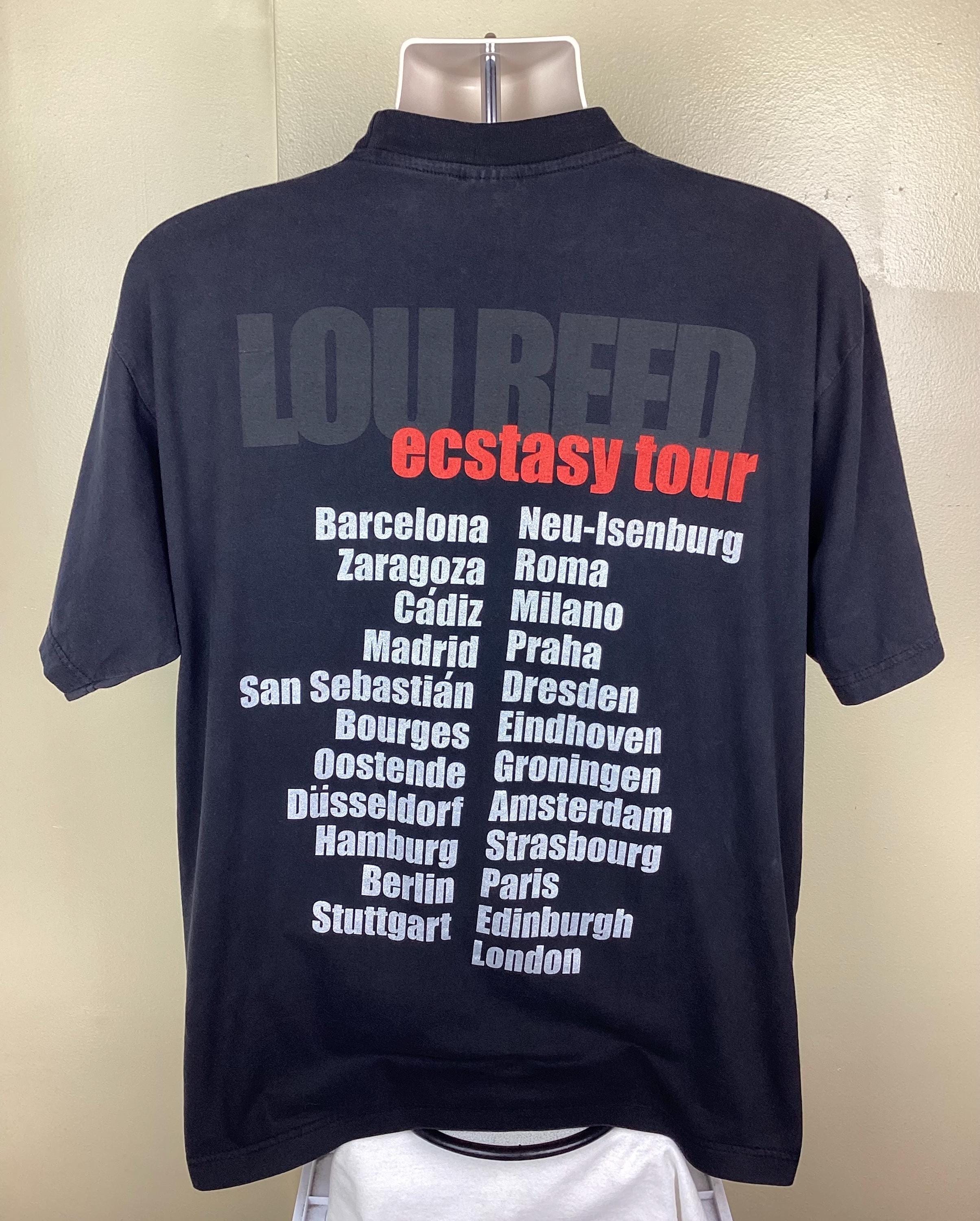 Vintage 2000 Lou Reed Ecstasy Concert T-shirt Black XL European