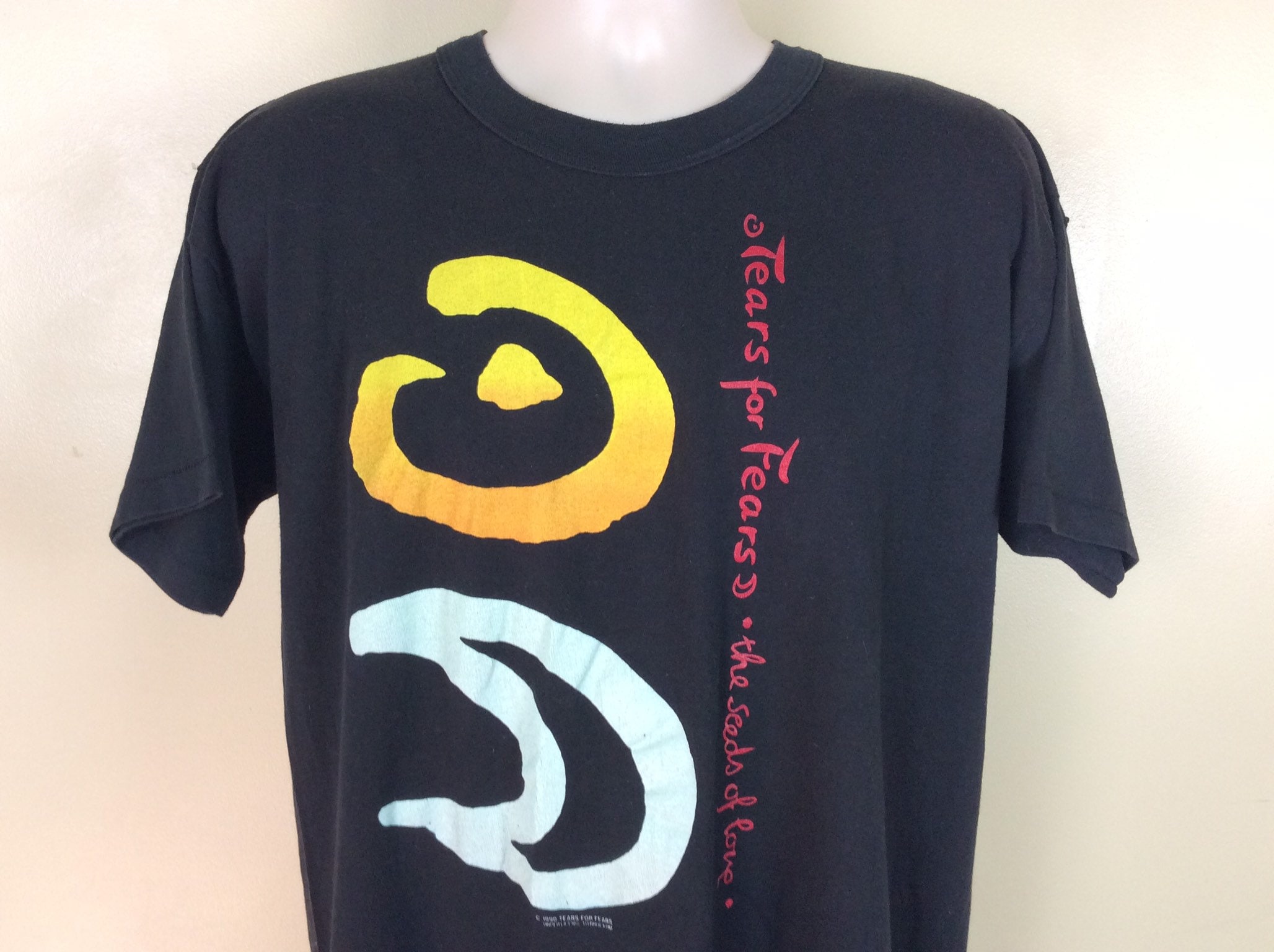 Vtg 1990 Tears For Fears Concert T-Shirt Black XL 90s The | Etsy