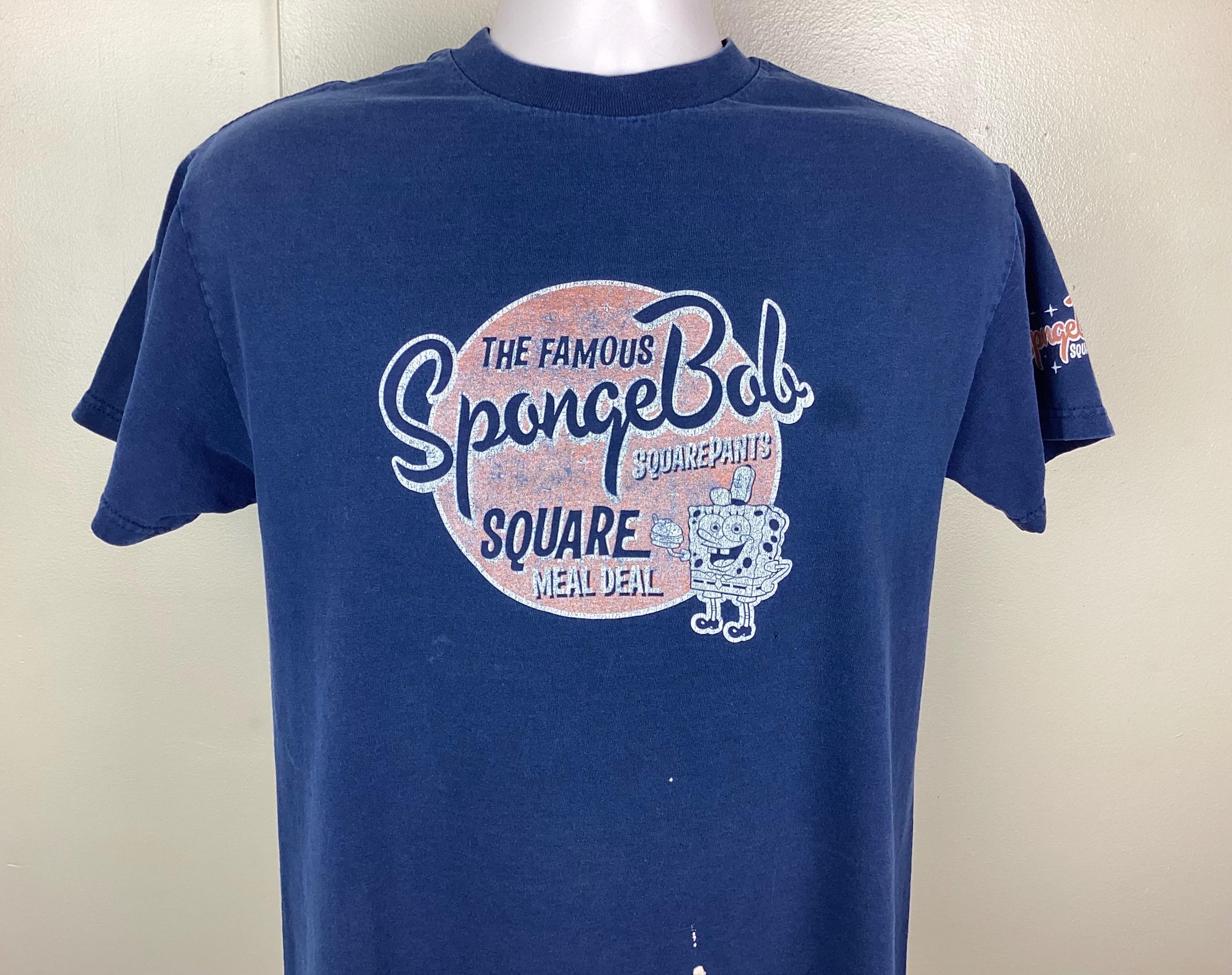 T-shirt Humour Bob L'éponge Gangster - Taille S, Coton, Modèle Gildan 5000, Neuf Avec étiquettes