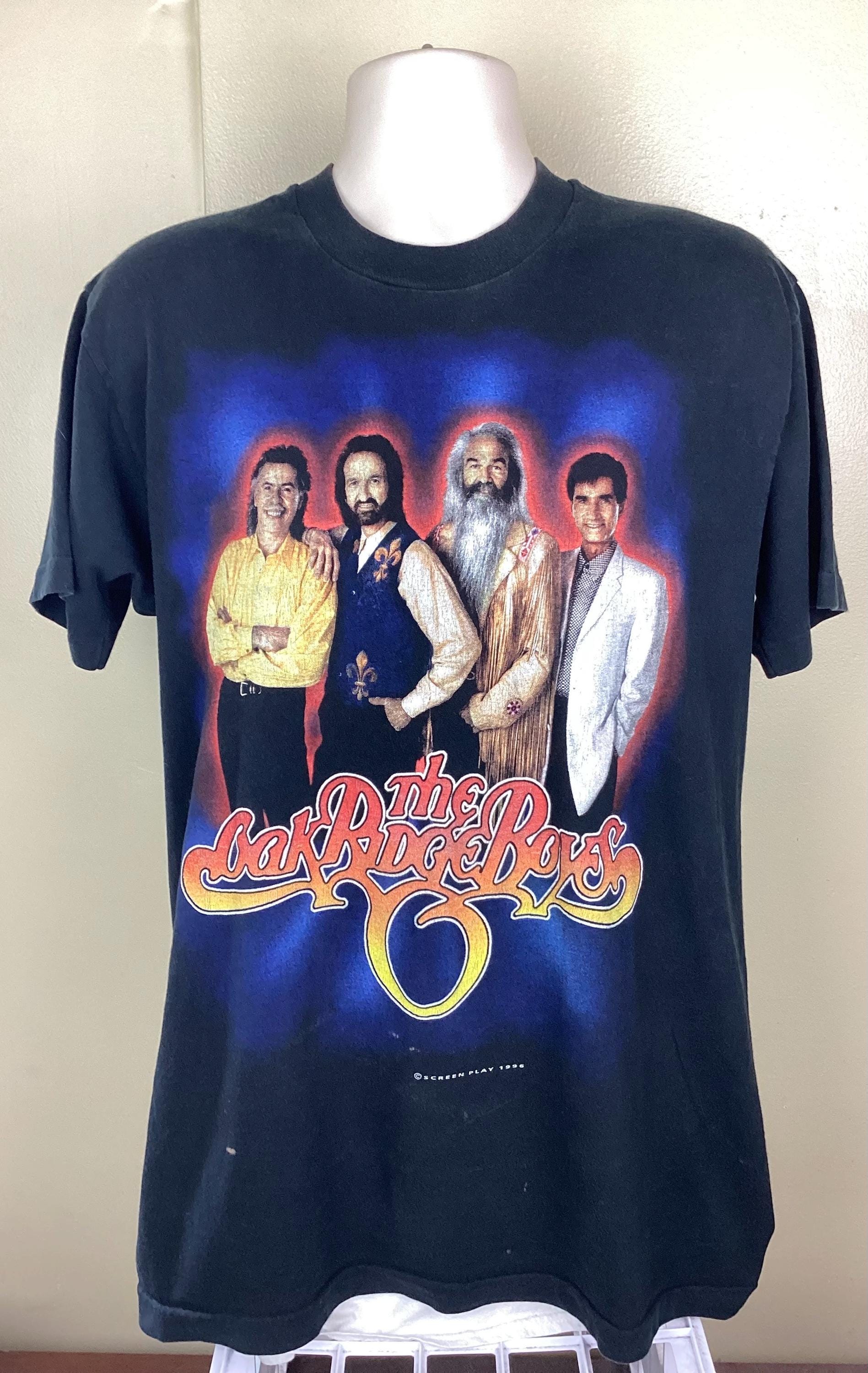 Vintage 1996 Oak Ridge Boys Concert T-shirt Black L 90s Country