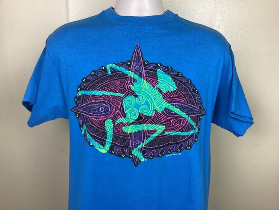 Vtg 1992 OP Ocean Pacific T-shirt Blue M 90s Surf Skate Vtg 1992 OP Ocean Pacific T-shirt Blue M 90s Surf Skate