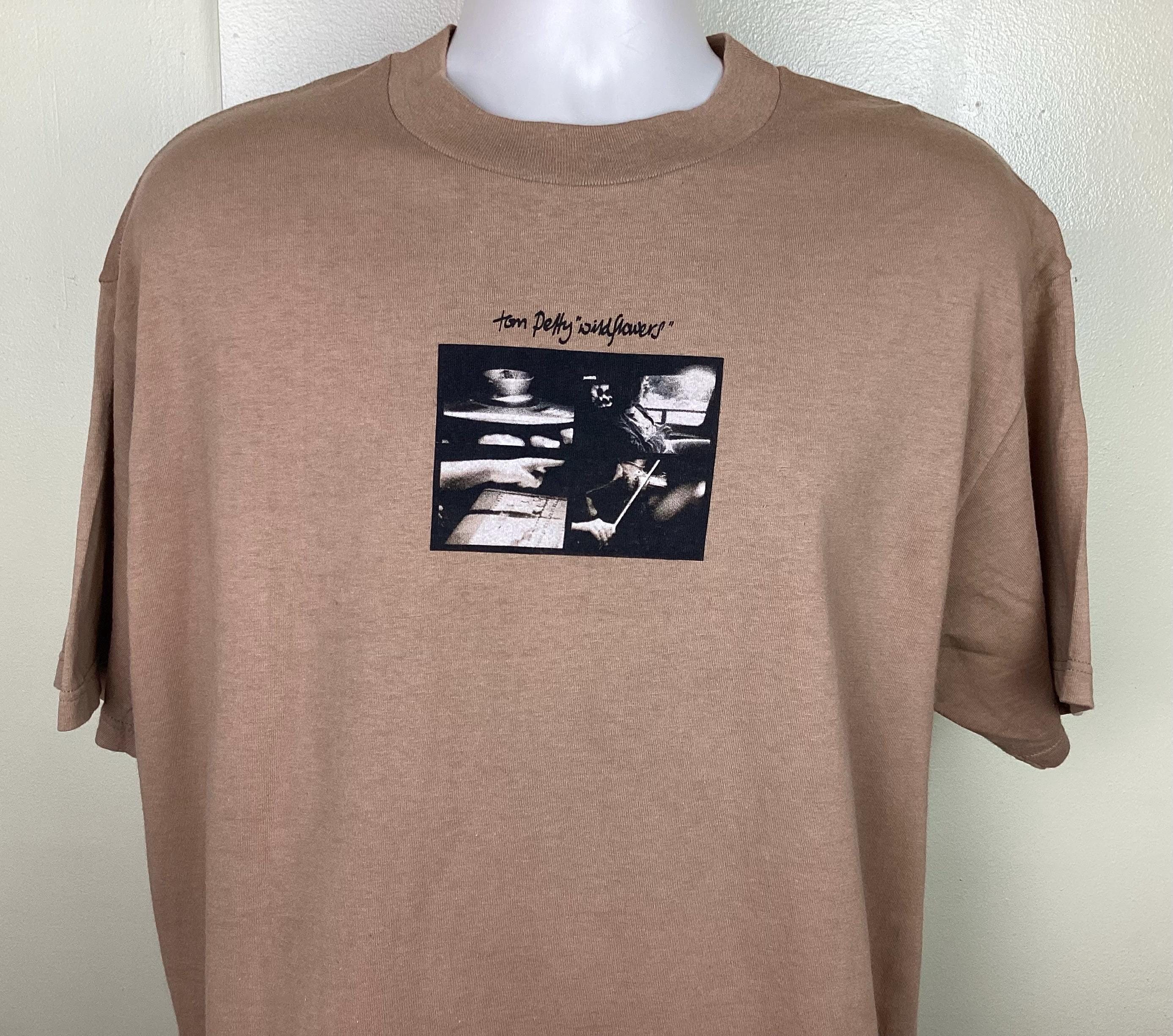 Vtg 1995 Tom Petty Wildflowers T-shirt Brown XL 90s Classic Rock 