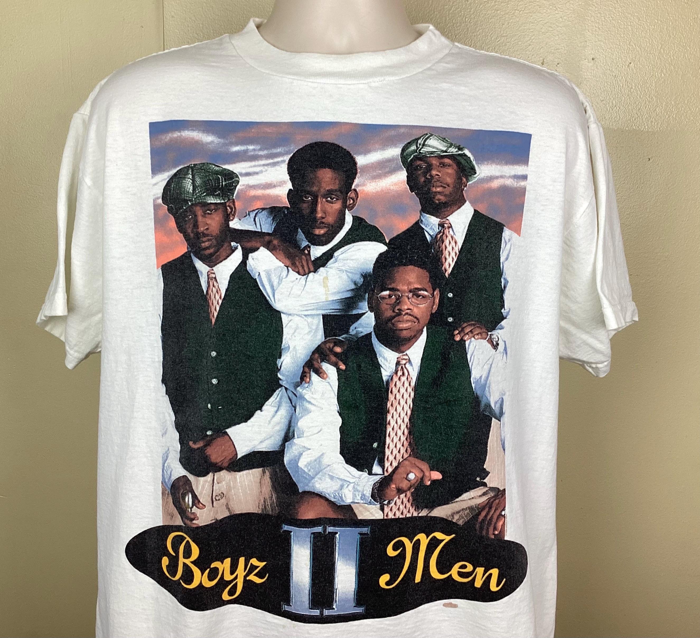 90's/1994 BOYZ Ⅱ MEN バンド ツアー R&B Tシャツ Vtg 1995 Boyz II Men Concert T-shirt White XL 90s Pop Hip