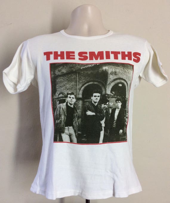 Vtg 1986 The Smiths Concert T-Shirt White XS/S 80… - image 2