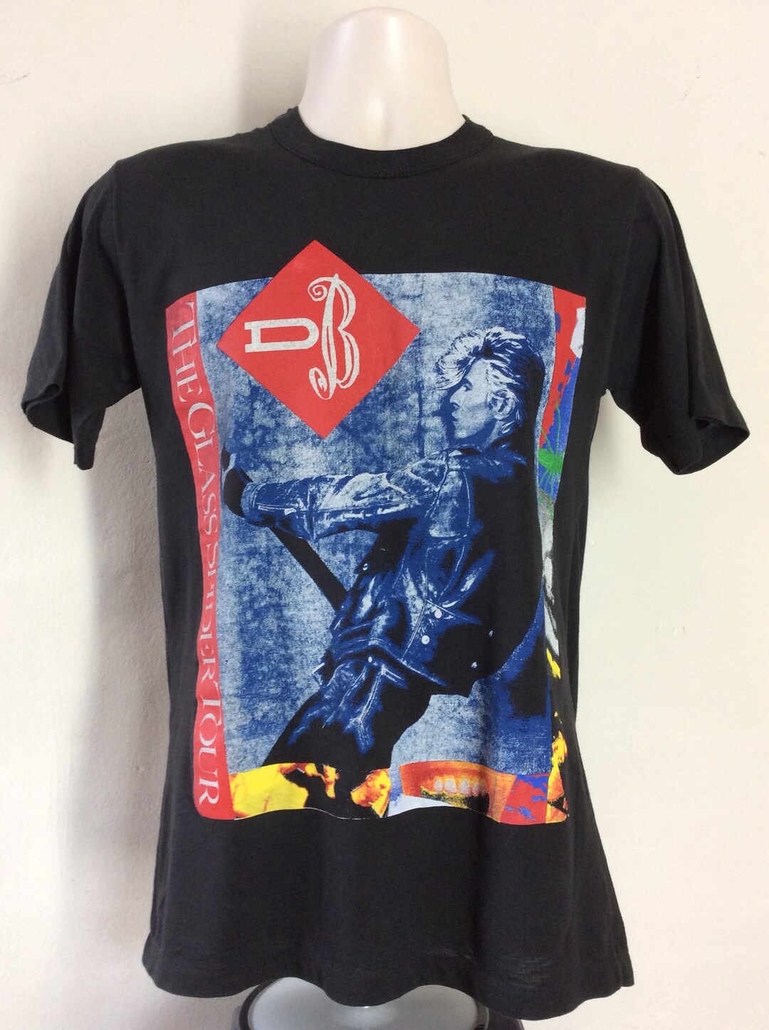 Vtg 1987 David Bowie Glass Spider Tour Concert T-shirt Black
