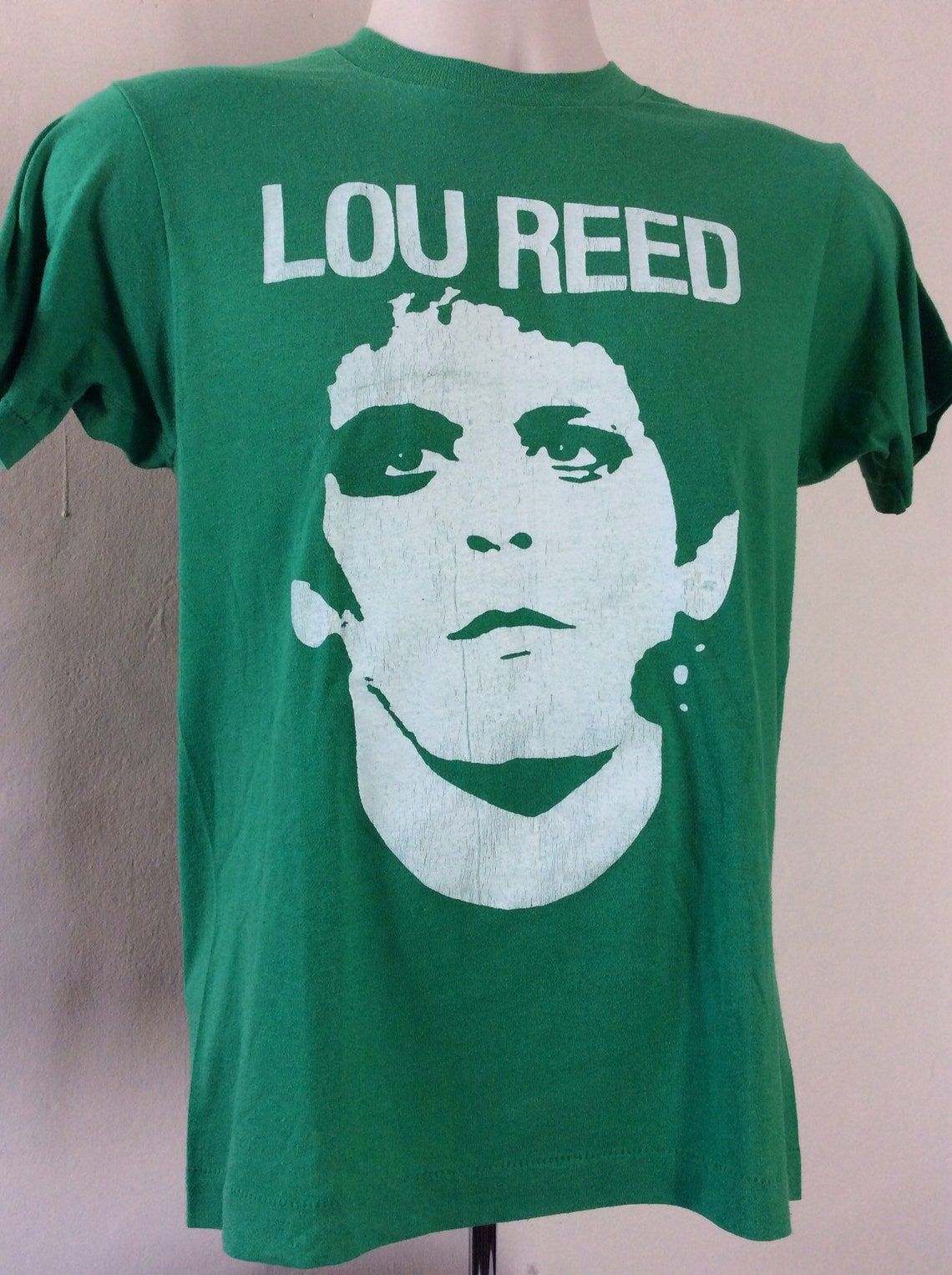 Vtg 70s Lou Reed Rock N Roll Animal T-Shirt Green XS/S Velvet | Etsy