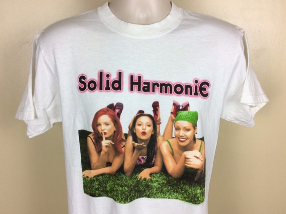 Vtg 2000 Solid Harmonie T-Shirt White M Girl Grou… - image 1