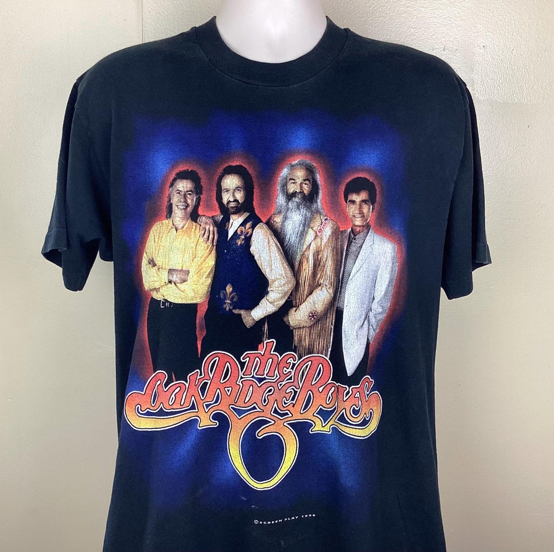 Vintage 1996 Oak Ridge Boys Concert T-shirt Black L 90s Country