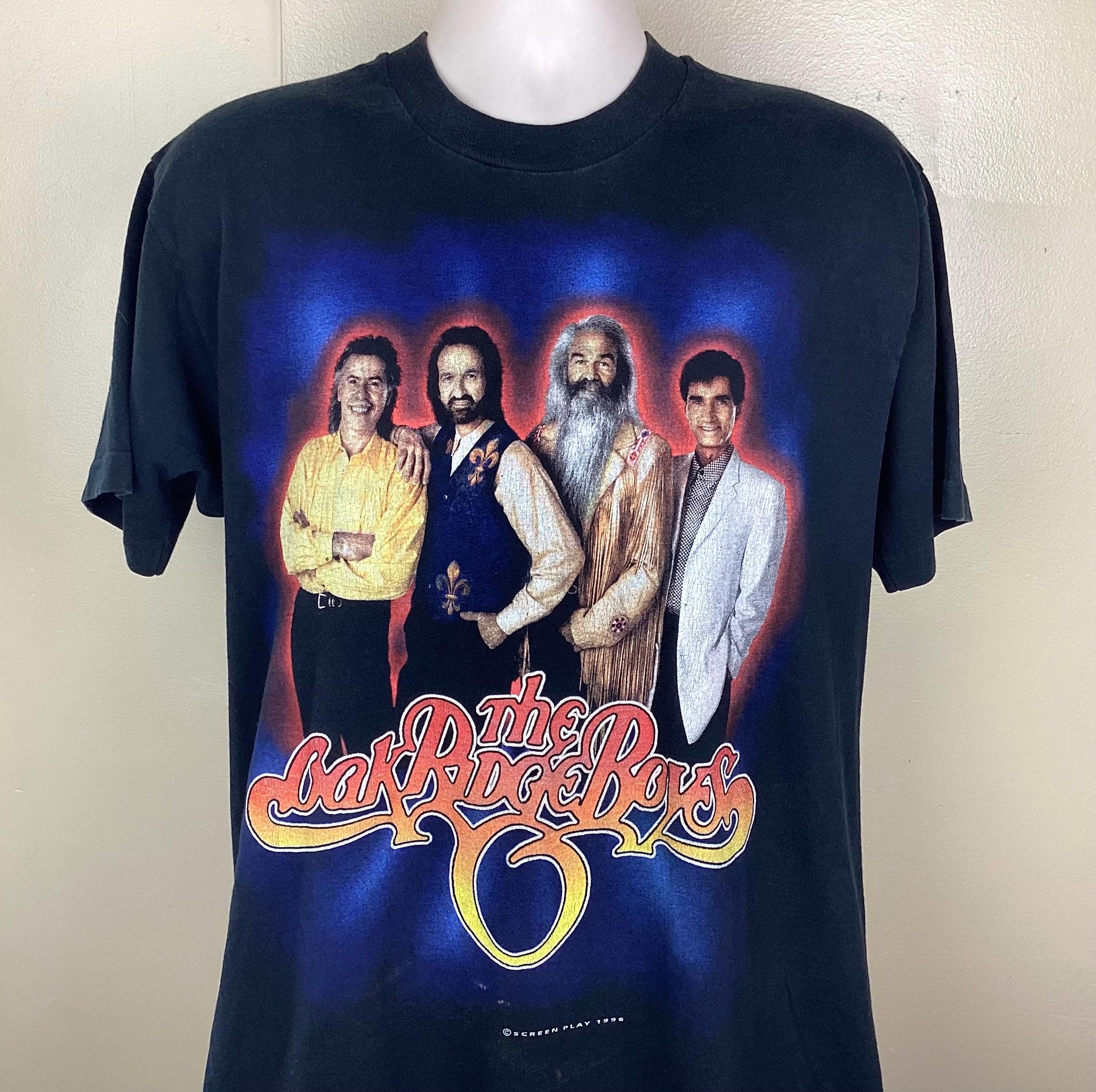 Vintage 1996 Oak Ridge Boys Concert T-shirt Black L 90s Country
