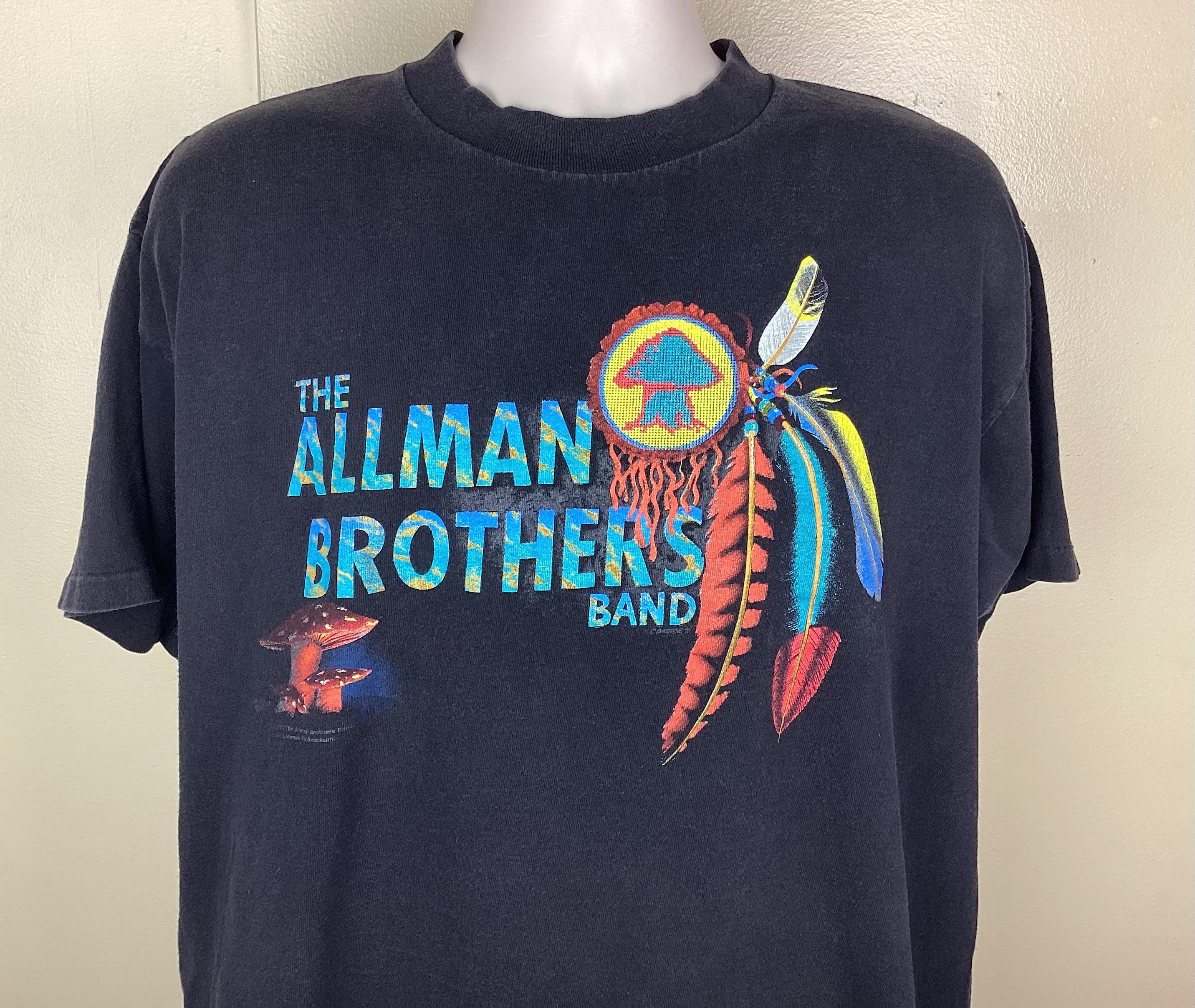 Vintage 1992 the Allman Brothers Band Concert T-shirt Black 90s