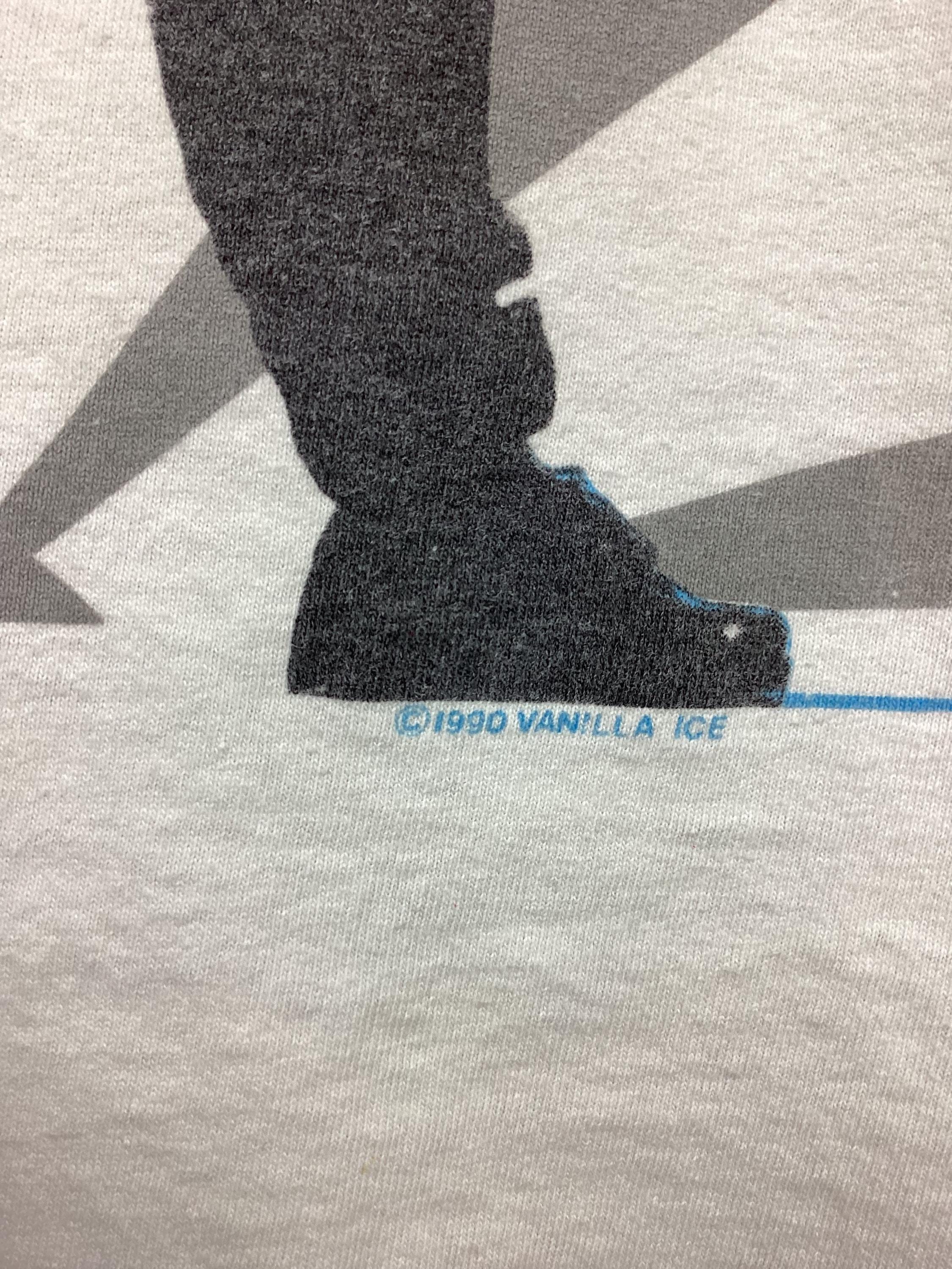 ヴィンテージ 1990 バニラ アイス Tシャツ ホワイト L 90年代 ラップ T 