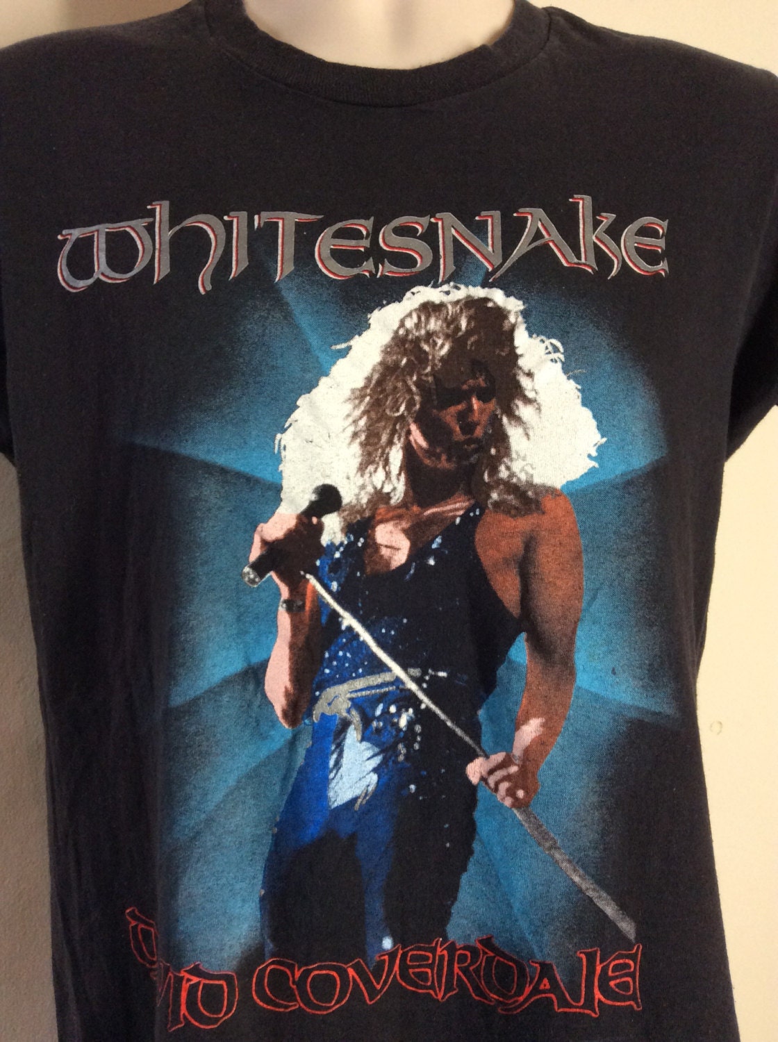 whitesnake ヴィンテージ バンドTシャツ　XL 80年 ロックTシャツ バンドTシャツ パンク Whitesnake ホワイト