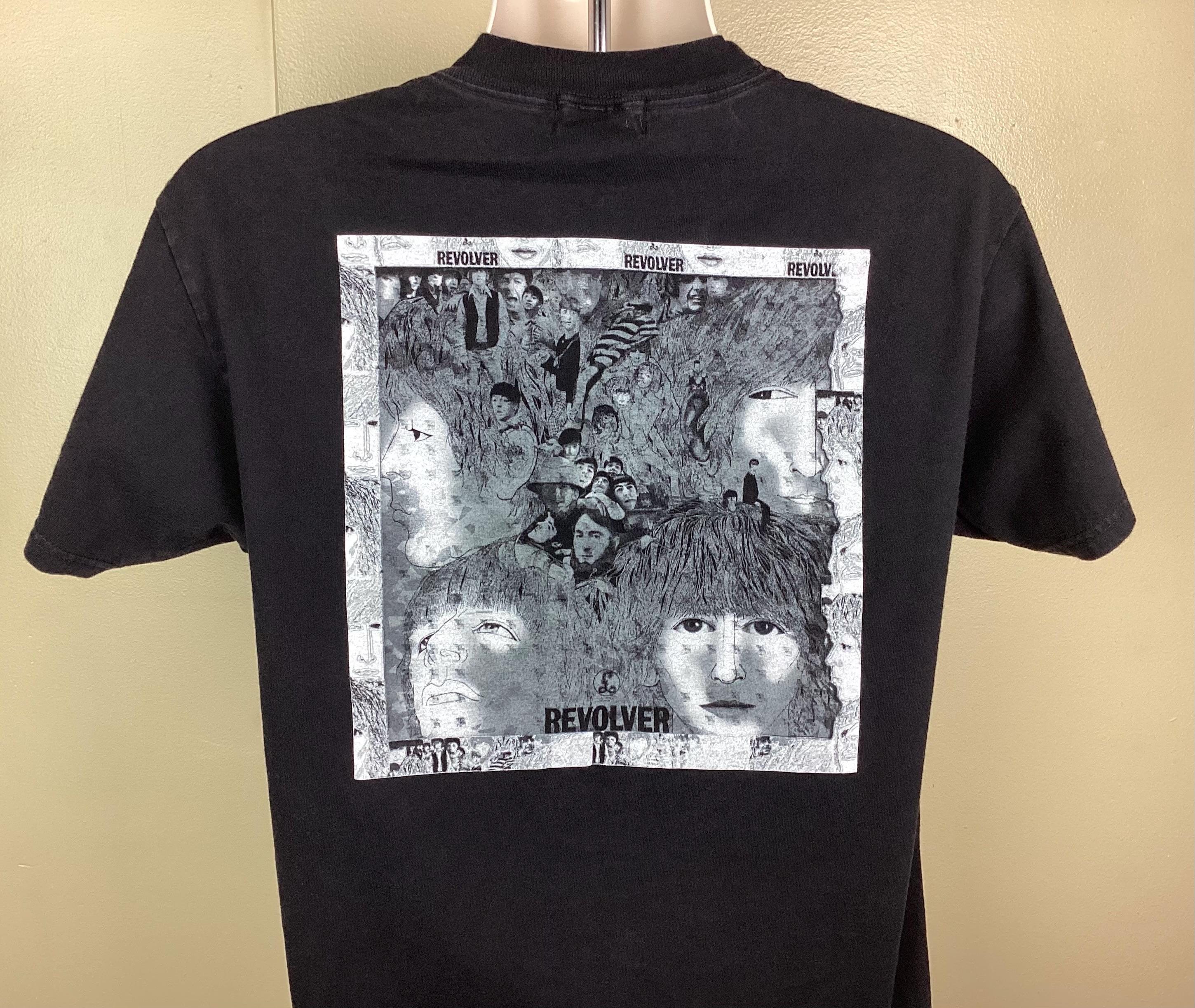 Vtg 2000 the Beatles Revolver T-shirt Black M Bloomingdale's Y2K