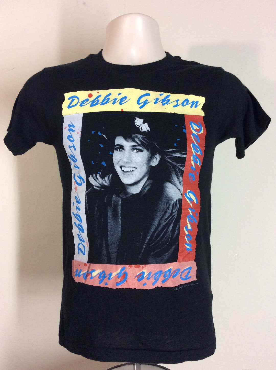新品　Electric Youth TEE L Vtg 1989 Debbie Gibson Electric Youth Concert T-shirt Black