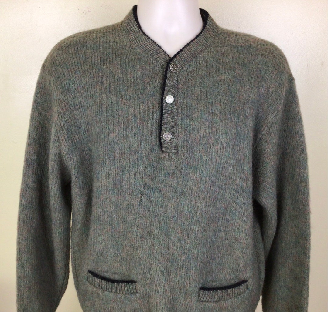 Vtg 60s Glen Dee Mohair Blend Sweater Green L Pullover - Etsy