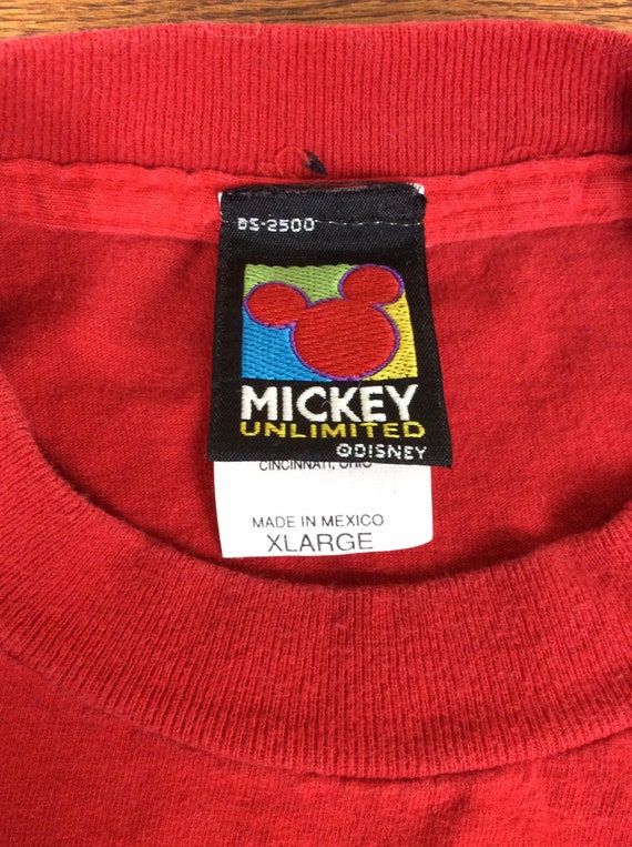 Vtg 90s Minnie Mouse Orlando Florida T-Shirt Red … - image 5