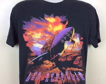 正規 店 セール 90s led zeppelin ヴィンテージ バンドtシャツ 激レア