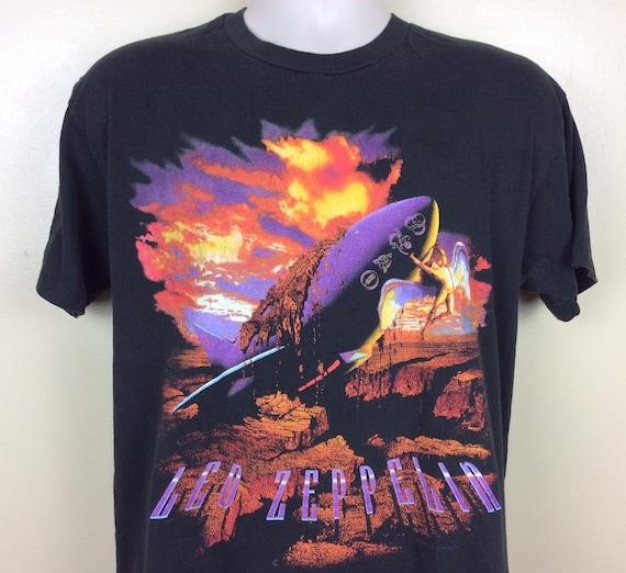 Vintage 90 Led Zeppelin 1994 t-shirt Kleding Meisjeskleding Tops & T-shirts T-shirts T-shirts met print 