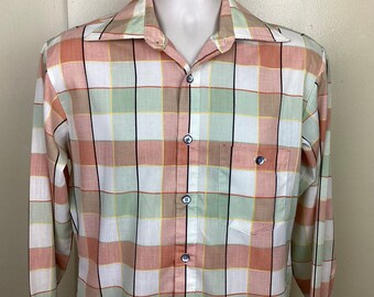 Vtg 70s 80s Hanes Thermal Long Sleeve Shirt White S/M 50/50 Waffle