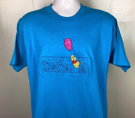 ヴィンテージ 90年代 くまのプーさん Tシャツ ターコイズブルー XL