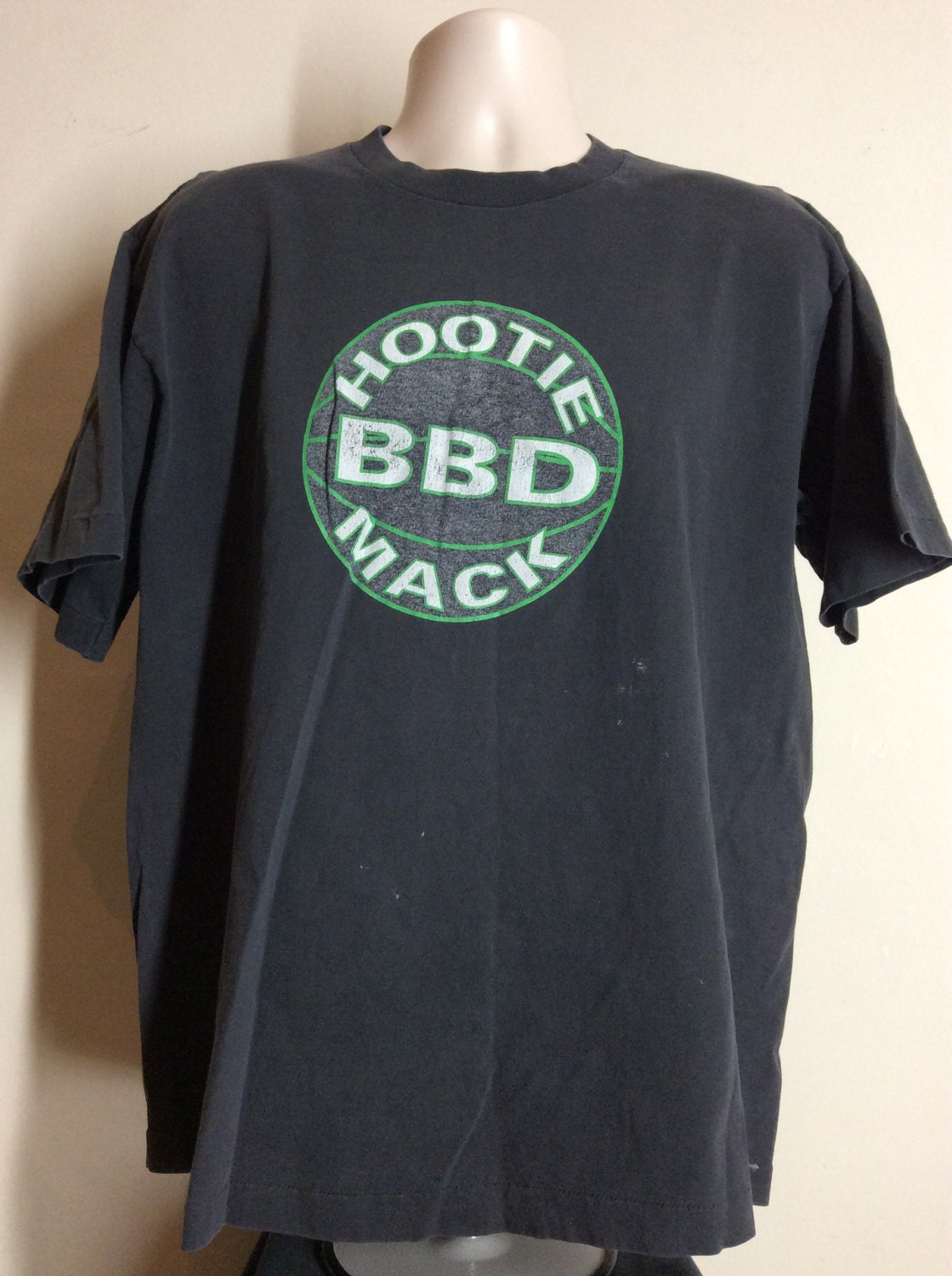 Vtg 1993 Bell Biv Devoe BBD Hootie Mack T-shirt Black XL 90s R&B