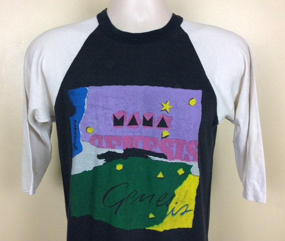 Vtg 1983 Genesis Mama Raglan Jersey Style T-Shirt… - image 1