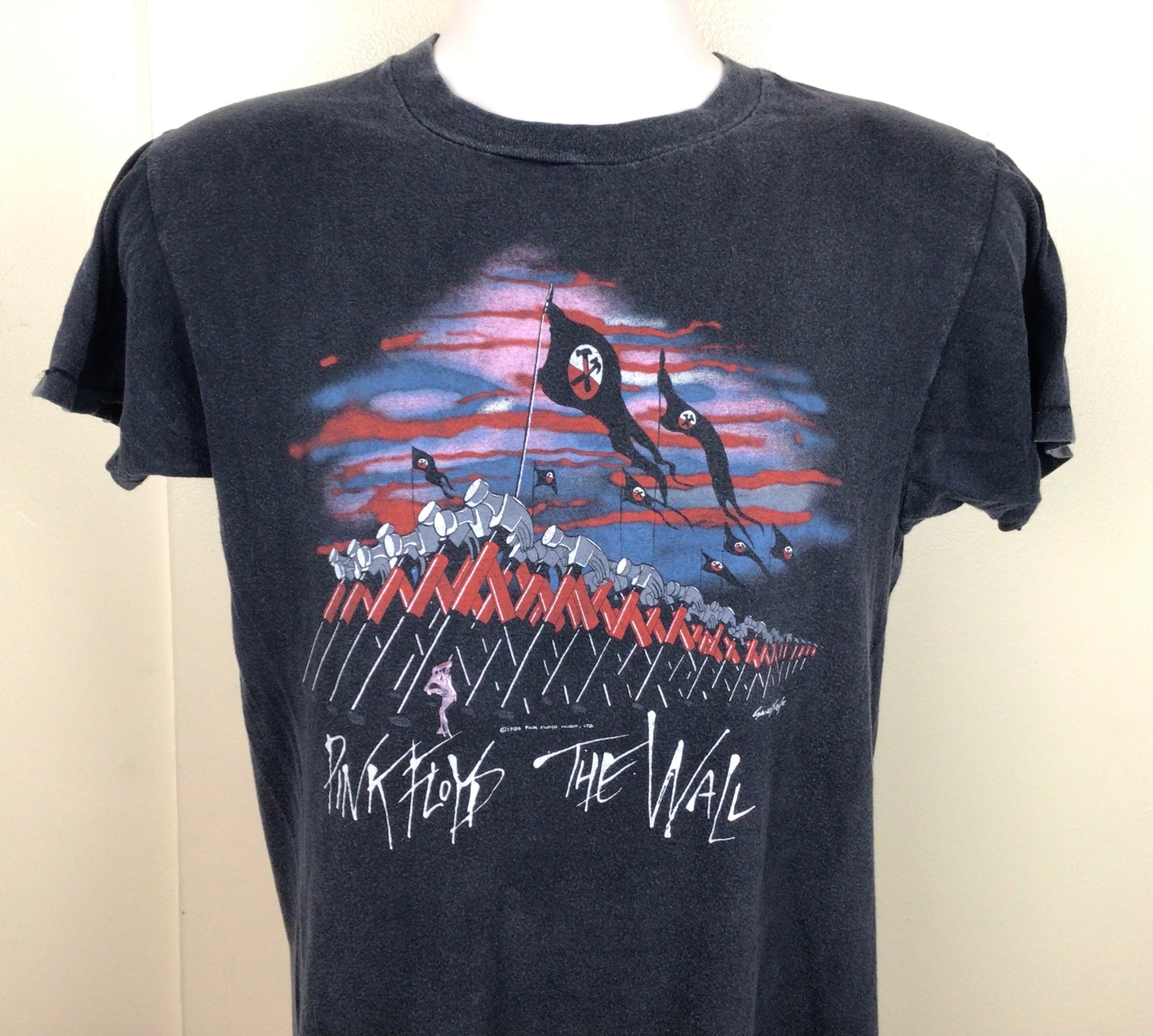 Vtg 1982 Pink Floyd the Wall T-shirt Black M 80s Classic Vtg 1982 Pink Floyd the Wall T-shirt Black M 80s Classic